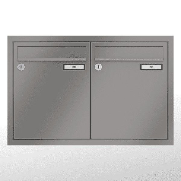 Renz Briefkasten Unterputz Eckrahmen | 10-0-25021 | Kasten 260x330x100 | 2 teilig