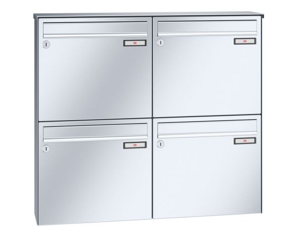 Renz Aufputz Basic | 10-0-35009 | 4-teilig 370x330x145 Edelstahl