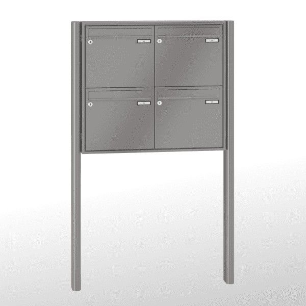 Renz Briefkastenanlage Quadra 4-teilig 370x330x100 mm lackiert