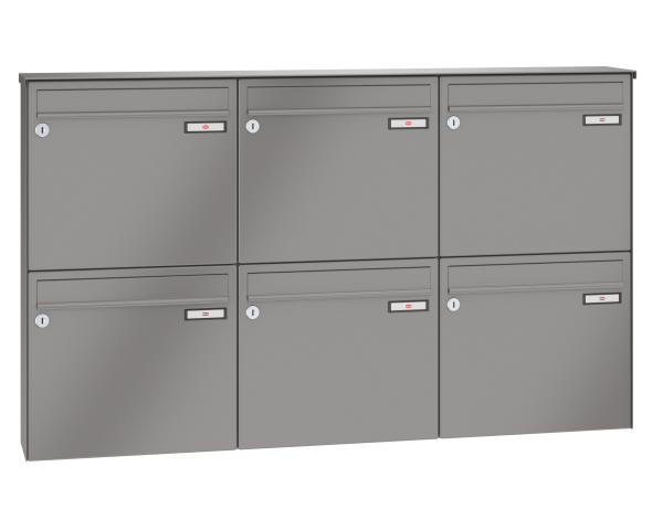 Renz Briefkasten Aufputz Basic (B) | 10-0-25010 | 370x330x100mm | 6 teilig