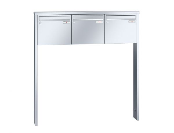 Renz Briefkastenanlage Tetro 3-teilig 370x330x145 mm Edelstahl