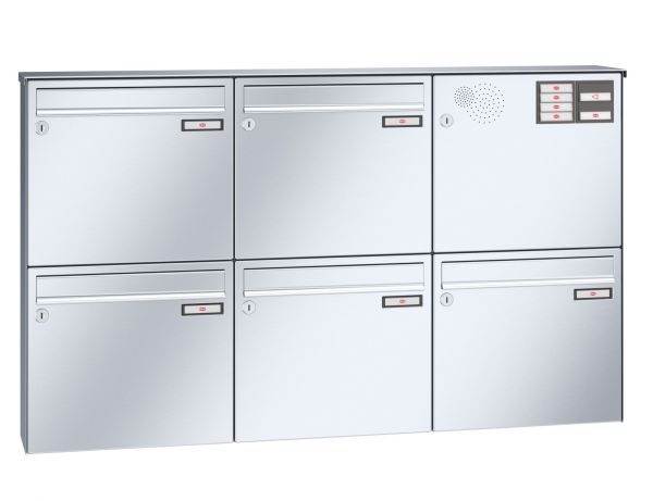 Renz Aufputz Basic | 10-0-35022 | 5-teilig 370x330x145 Edelstahl
