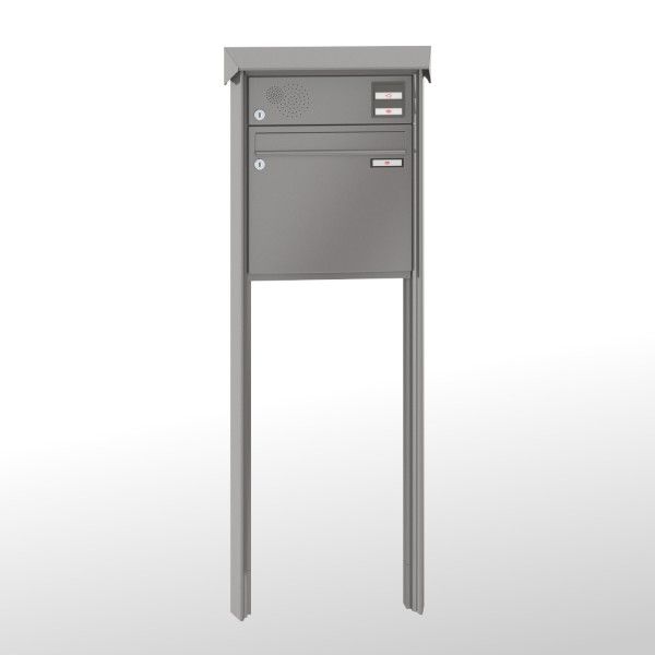 Renz Briefkastenanlage Prisma 1-teilig 370x330x100 mm lackiert mit Inst.-Kasten oben