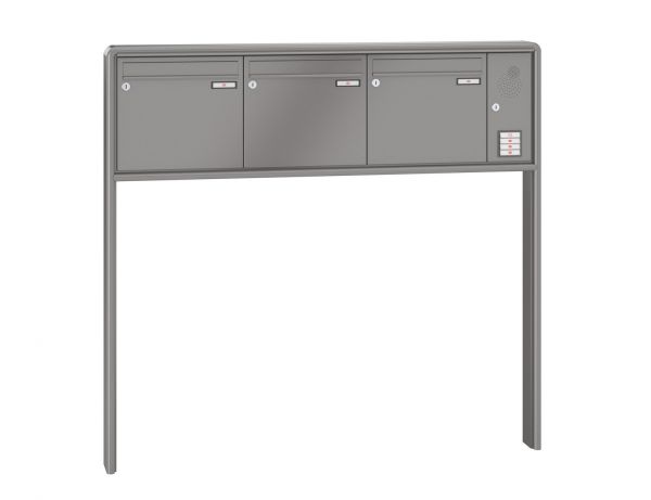 Renz Briefkastenanlage RS 2000 3-teilig 370x330x100 mm lackiert mit Inst.-Kasten rechts