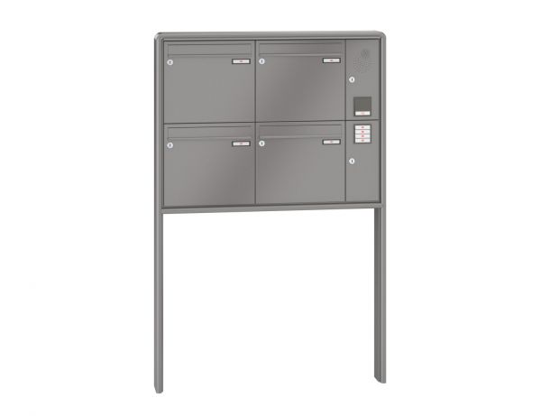 Renz Briefkastenanlage RS 2000 4-teilig 370x330x100 mm lackiert mit Inst.-Kasten rechts