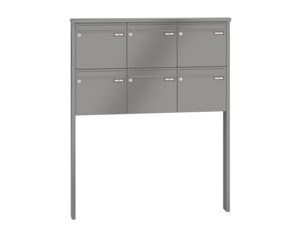 Renz Briefkastenanlage Tetro 6-teilig 370x330x100 mm lackiert