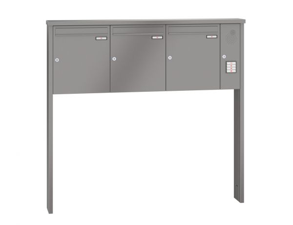 Renz Briefkastenanlage Tetro 3-teilig 370x440x145 mm lackiert mit Inst.-Kasten rechts