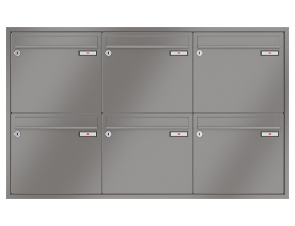 Renz Briefkasten Unterputz Eckrahmen | 10-0-25227 | Kasten 260x330x100 | 6 teilig