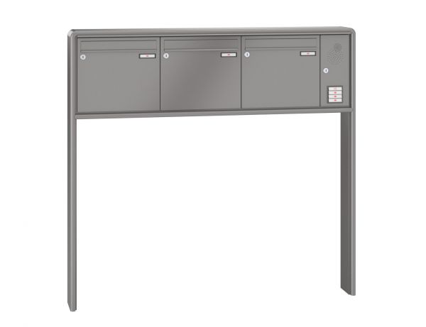 Renz Briefkastenanlage RS 2000 3-teilig 370x330x145 mm lackiert mit Inst.-Kasten rechts