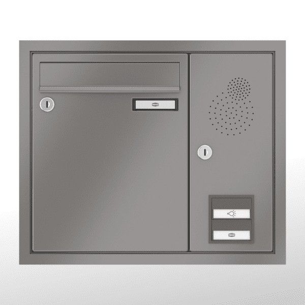 Renz Briefkasten Unterputz Eckrahmen | 10-0-25069 | Kasten 260x330x100 mit Installationskasten