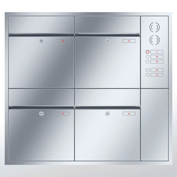 Renz Plan Unterputz | 60-0-60321 | 4-teilig 400x440x160 Edelstahl, IK rechts