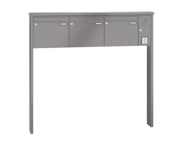 Renz Briefkastenanlage Tetro 3-teilig 370x330x145 mm lackiert mit Inst.-Kasten rechts