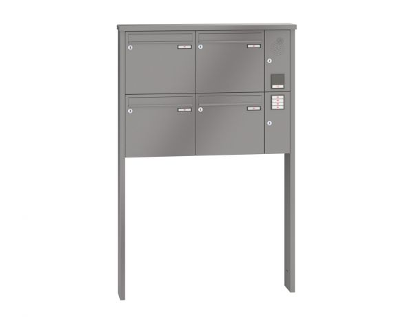 Renz Briefkastenanlage Tetro 4-teilig 370x330x145 mm lackiert mit Inst.-Kasten rechts