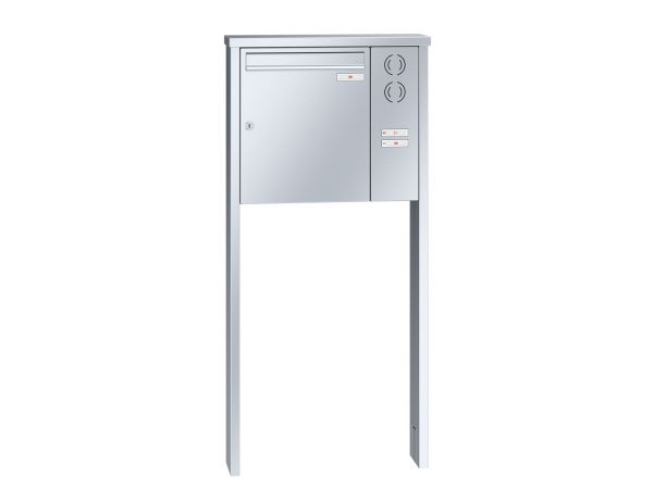 Renz Briefkastenanlage Tetro 1-teilig 370x440x145 mm Edelstahl mit Inst.-Kasten rechts