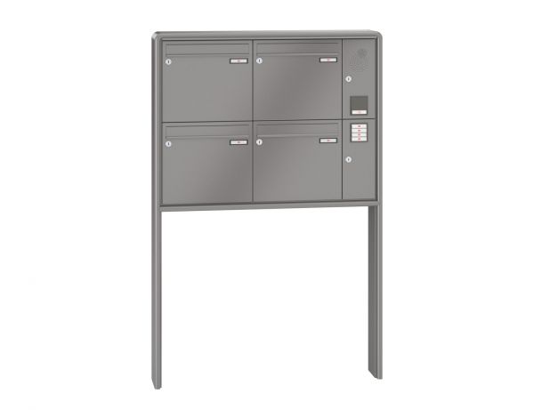 Renz Briefkastenanlage RS 2000 4-teilig 370x330x145 mm lackiert mit Inst.-Kasten rechts