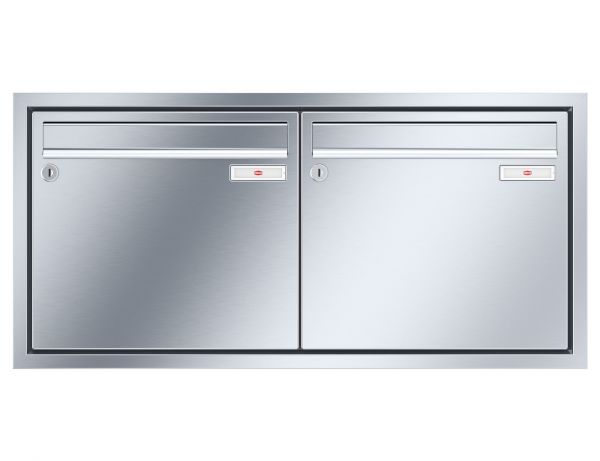 Renz Unterputz Eckrahmen | 10-0-35107 | 2-teilig 370x330x145 Edelstahl