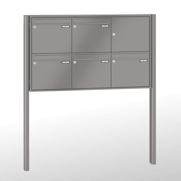 Renz Briefkastenanlage Quadra 5-teilig 370x330x100 mm lackiert