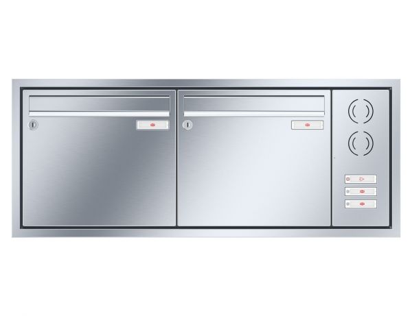 Renz Unterputz Eckrahmen | 10-0-35139 | 2-teilig 370x330x145 Edelstahl, IK rechts