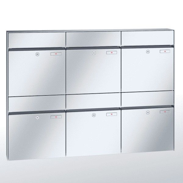 Renz Plan Aufputz | 60-0-60335 | 6-teilig 400x440x160 Edelstahl