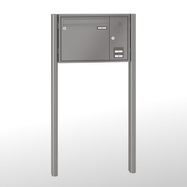 Renz Briefkastenanlage Quadra 1-teilig 370x330x100 mm lackiert mit Inst.-Kasten rechts