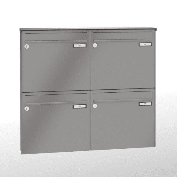 Renz Briefkasten Aufputz Basic (B) | 10-0-25008 | 370x330x100mm | 4 teilig
