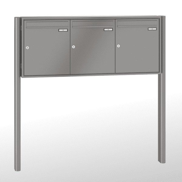 Renz Briefkastenanlage Quadra 3-teilig 370x440x145 mm lackiert