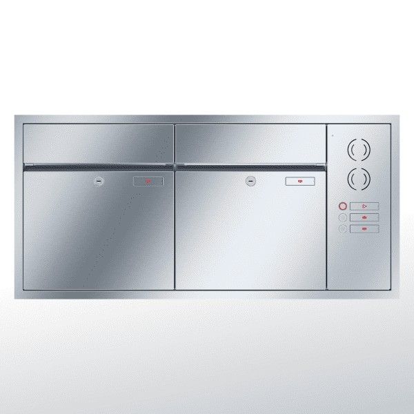 Renz Plan Unterputz | 60-0-60022 | 2-teilig 400x440x160 Edelstahl, IK rechts