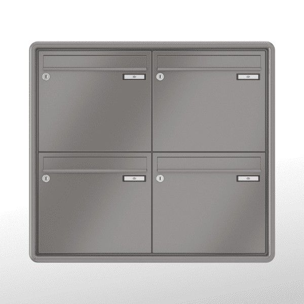 Renz Unterputz Rundrahmen | 10-0-25161 | 4-teilig 370x330x100 lackiert
