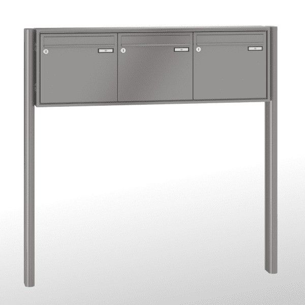 Renz Briefkastenanlage Quadra 3-teilig 370x330x145 mm lackiert