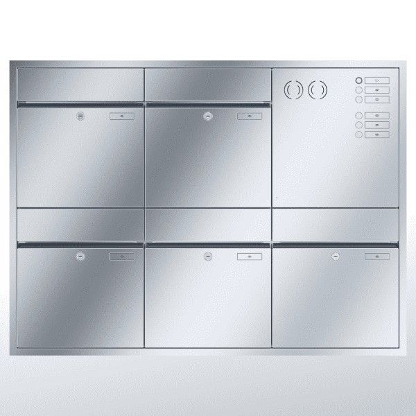 Renz Plan Unterputz | 60-0-60322 | 5-teilig 400x440x160 Edelstahl, IK rechts