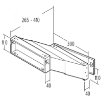 300 x 110 x 265 - 410 mm  | 13 L