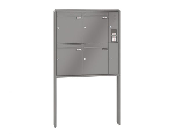 Renz Briefkastenanlage RS 2000 4-teilig 370x440x145 mm lackiert mit Inst.-Kasten rechts