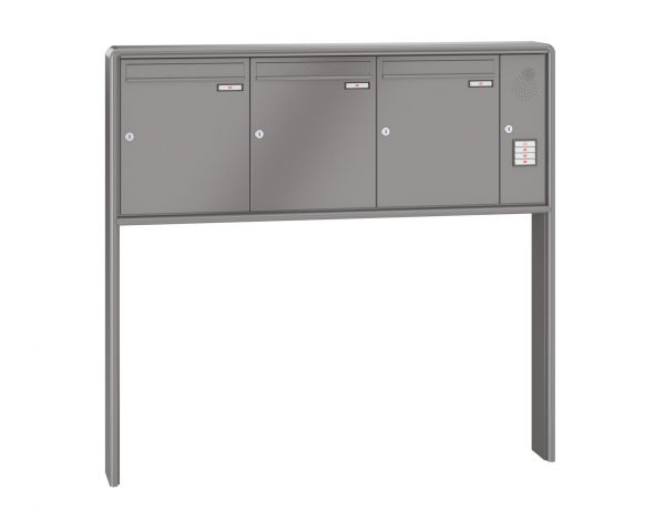 Renz Briefkastenanlage RS 2000 3-teilig 370x440x145 mm lackiert mit Inst.-Kasten rechts