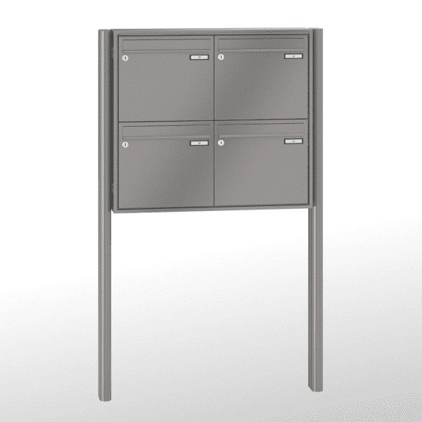 Renz Briefkastenanlage Quadra 4-teilig 370x330x145 mm lackiert