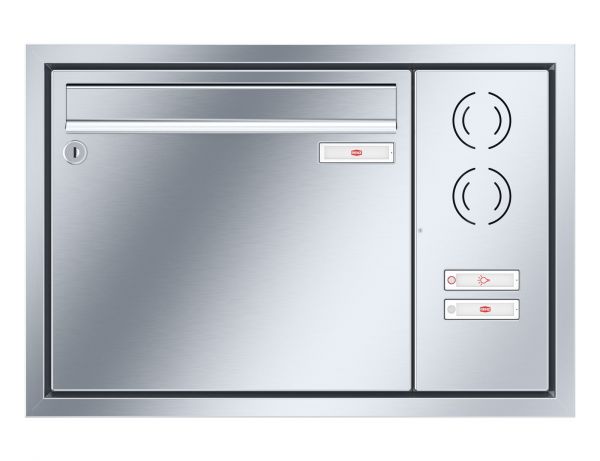Renz Unterputz Eckrahmen | 10-0-35138 | 1-teilig 370x330x145 Edelstahl, IK rechts