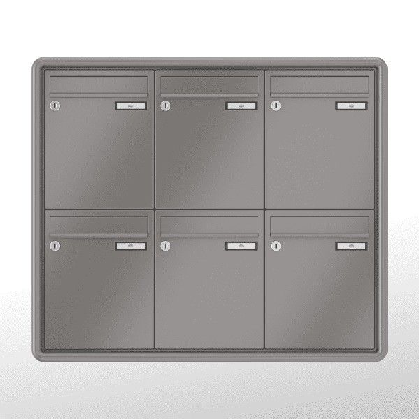 Renz Unterputz Rundrahmen | 10-0-25231 | 6-teilig 260x330x100 lackiert
