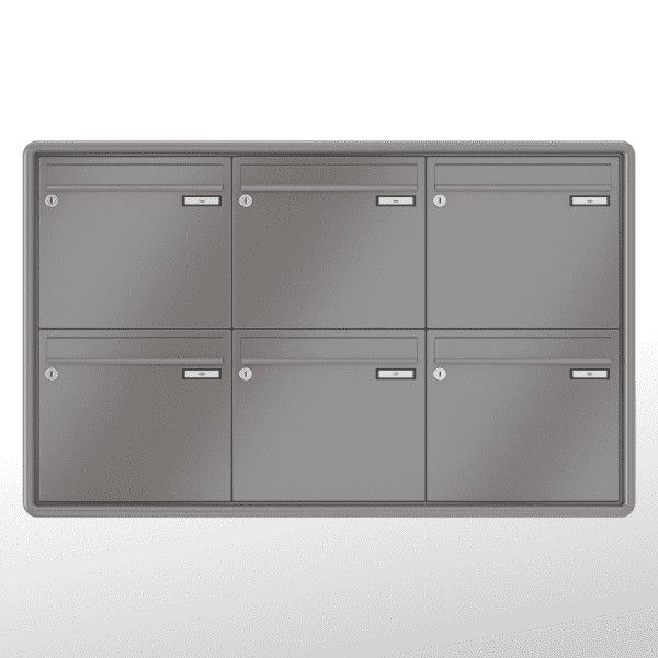 Renz Unterputz Rundrahmen | 10-0-35117 | 6-teilig 370x330x145 lackiert