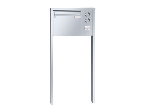 Renz Briefkastenanlage Tetro 1-teilig 370x330x100 mm Edelstahl mit Inst.-Kasten rechts