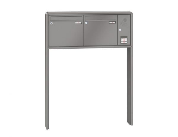 Renz Briefkastenanlage RS 2000 2-teilig 370x330x145 mm lackiert mit Inst.-Kasten rechts