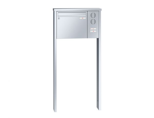 Renz Briefkastenanlage Tetro 1-teilig 370x330x145 mm Edelstahl mit Inst.-Kasten rechts