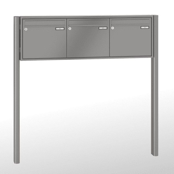 Renz Briefkastenanlage Quadra 3-teilig 370x330x100 mm lackiert