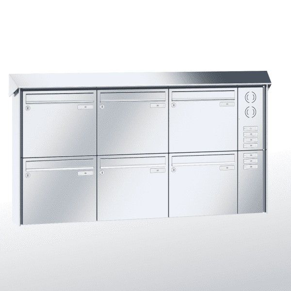 Renz Aufputz Prisma | 10-0-25856 | 6-teilig 370x330x100 Edelstahl