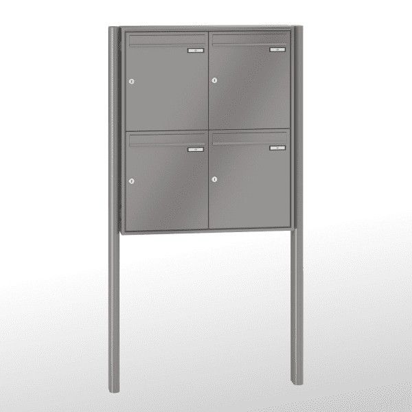 Renz Briefkastenanlage Quadra 4-teilig 370x440x145 mm lackiert