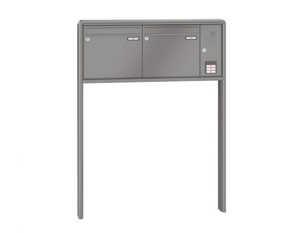 Renz Briefkastenanlage RS 2000 2-teilig 370x330x100 mm lackiert mit Inst.-Kasten rechts