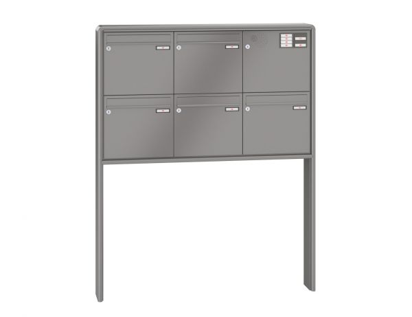 Renz Briefkastenanlage RS 2000 5-teilig 370x330x145 mm lackiert mit Inst.-Kasten rechts