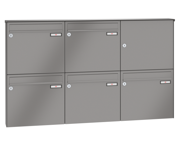 Renz Briefkasten Aufputz Basic (B) | 10-0-25009 | 370x330x100mm |5 teilig