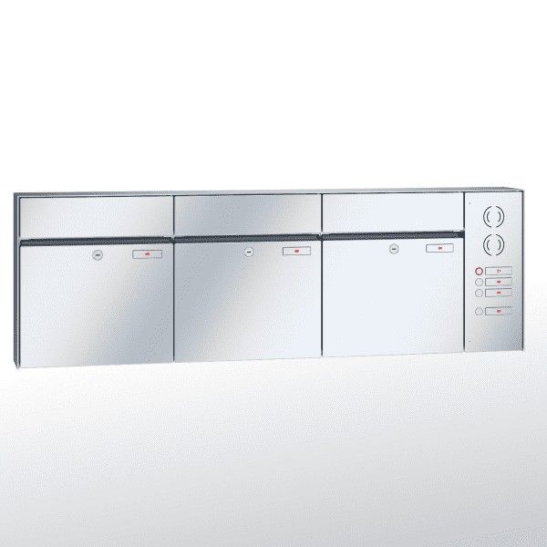 Renz Plan Aufputz | 60-0-60047 | 3-teilig 400x440x160 Edelstahl, IK rechts
