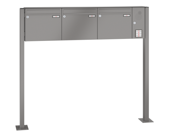 Renz Briefkasten freistehend Basic (B) mit Installationskasten | 10-0-10008 | Kasten 370x330x145