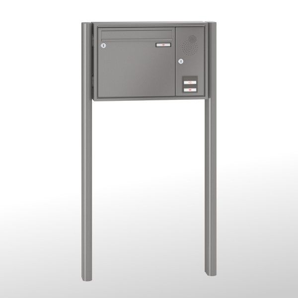 Renz Briefkastenanlage Quadra 1-teilig 370x330x145 mm lackiert mit Inst.-Kasten rechts
