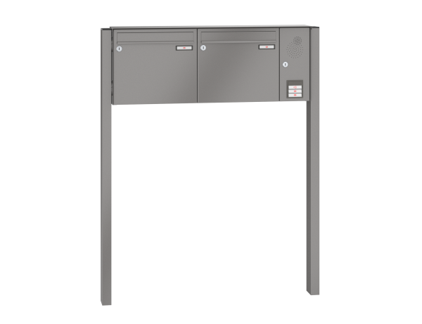 Renz Briefkasten freistehend Basic (B) mit Installationskasten | 10-0-10007 | Kasten 370x330x145 |